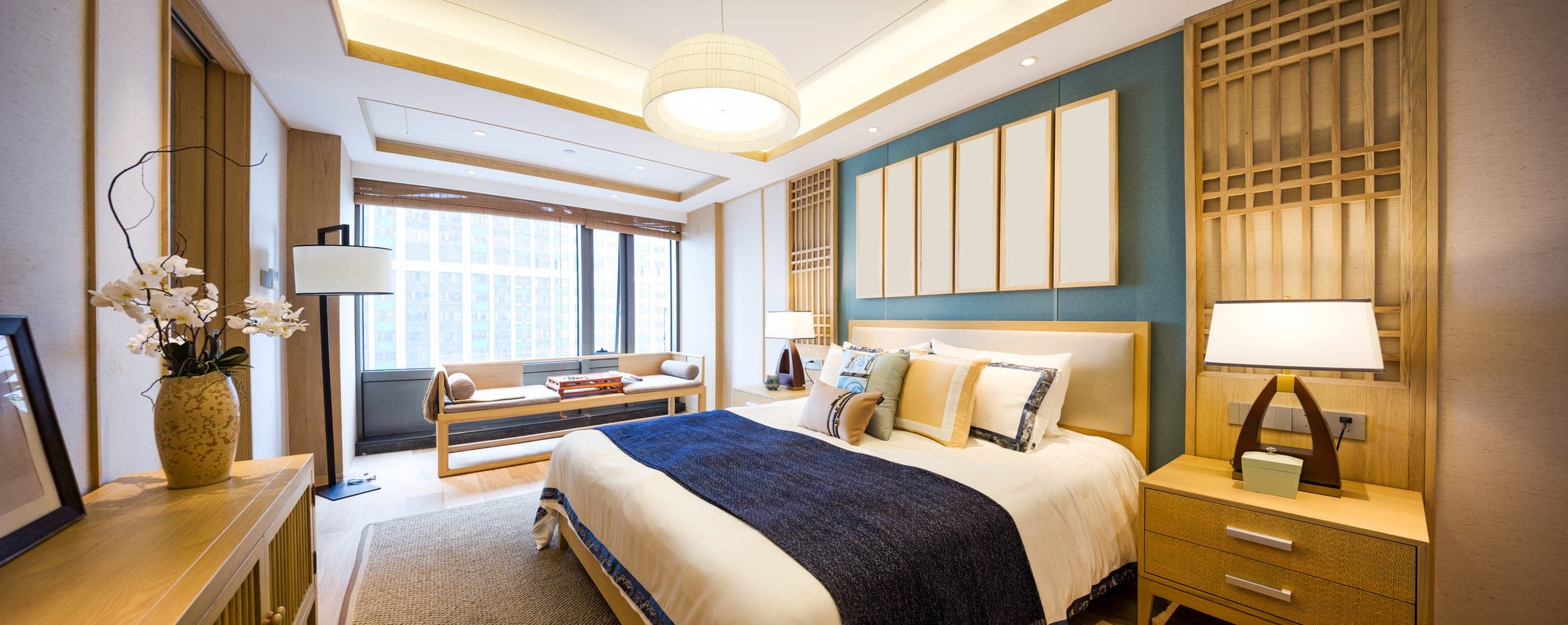Boutique hotel suite interior, representing the day-to-day operations the platform supports